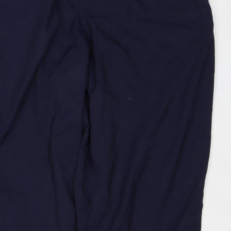 Nike Men’s Blue XL Track Pants Zip Pockets Elastic Waist