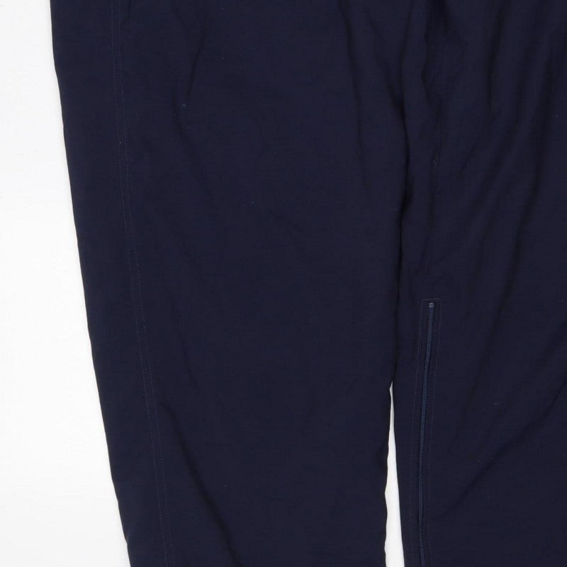 Nike Men’s Blue XL Track Pants Zip Pockets Elastic Waist