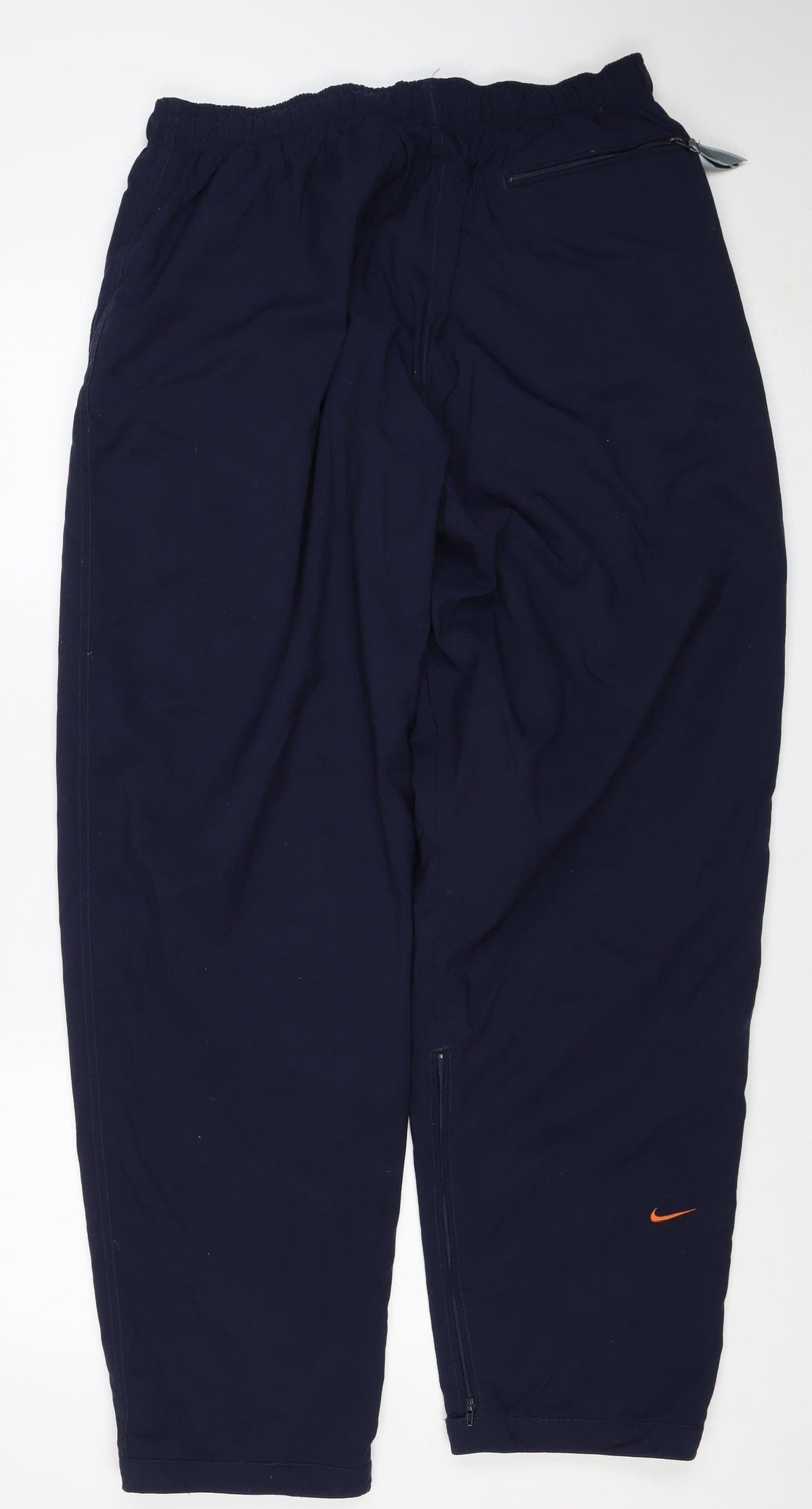 Nike Men’s Blue XL Track Pants Zip Pockets Elastic Waist