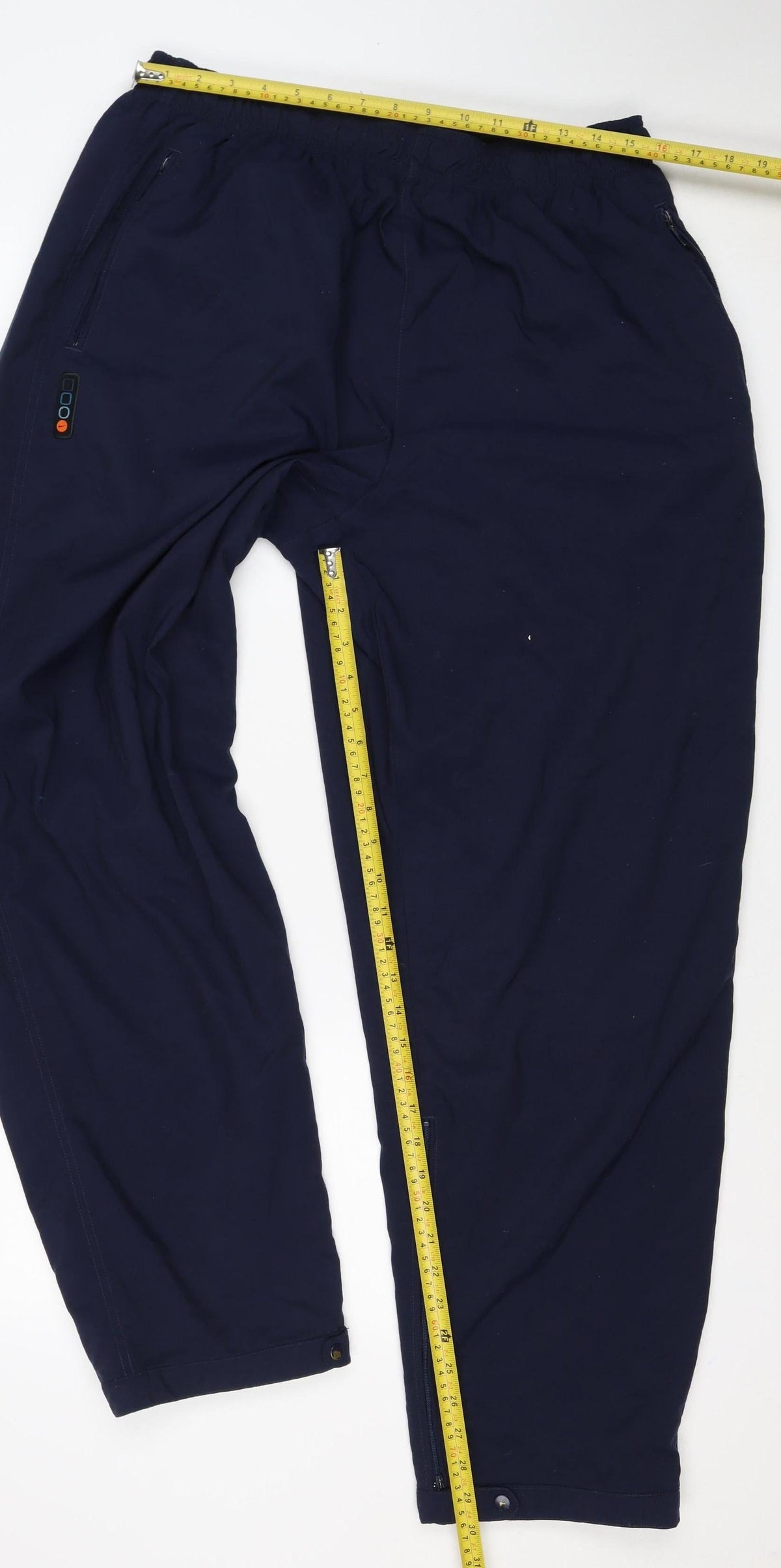 Nike Men’s Blue XL Track Pants Zip Pockets Elastic Waist