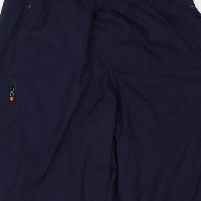 Nike Men’s Blue XL Track Pants Zip Pockets Elastic Waist