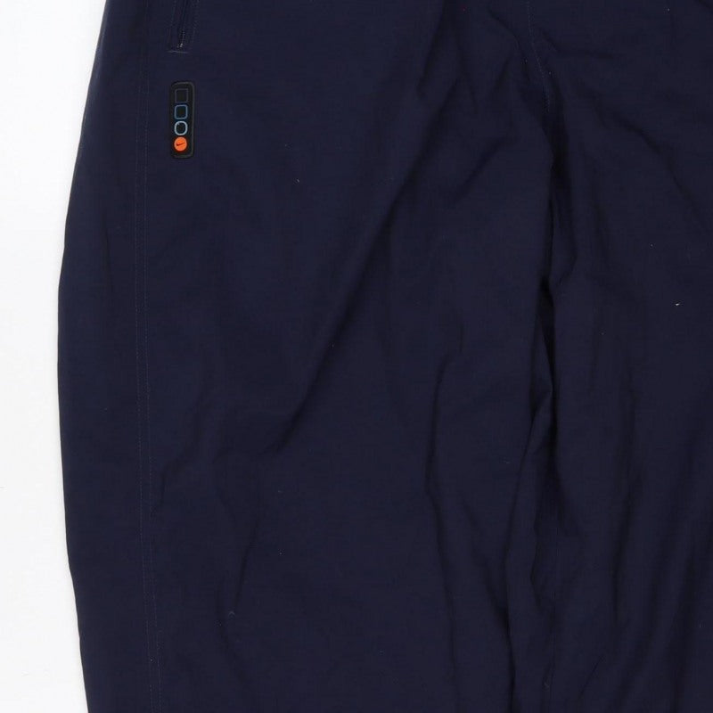Nike Men’s Blue XL Track Pants Zip Pockets Elastic Waist