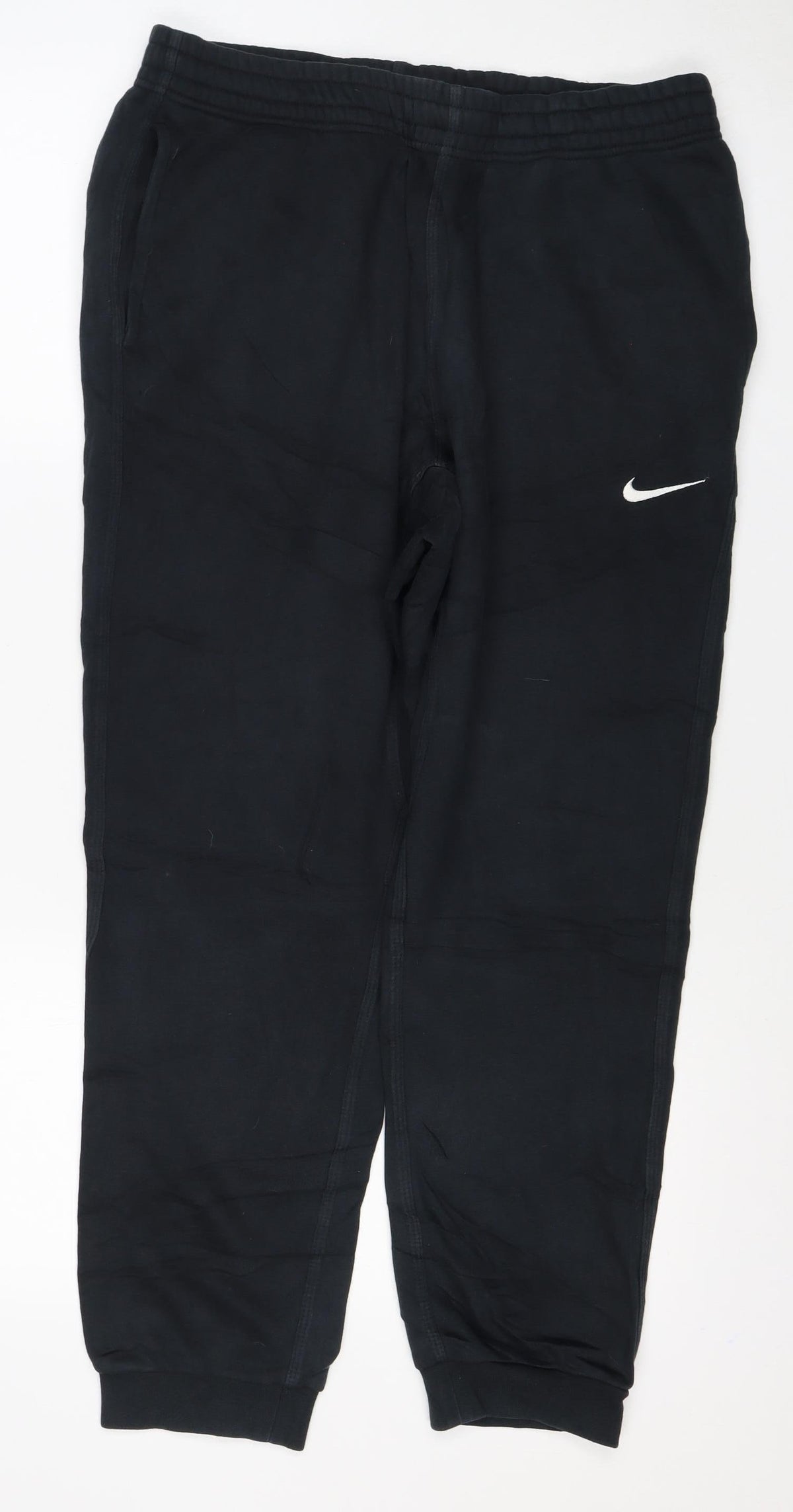Nike Mens Black L Jogger Sweatpants Cotton Blend Gym Training