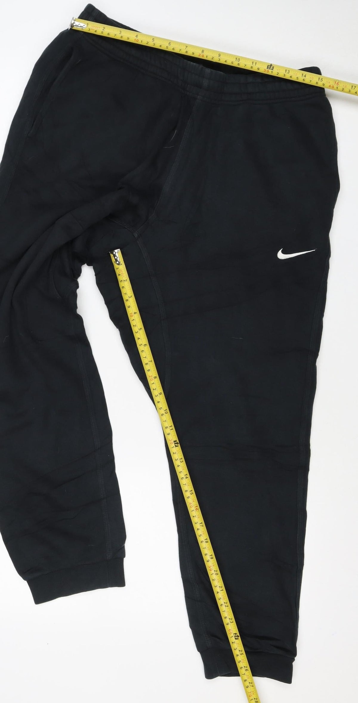 Nike Mens Black L Jogger Sweatpants Cotton Blend Gym Training