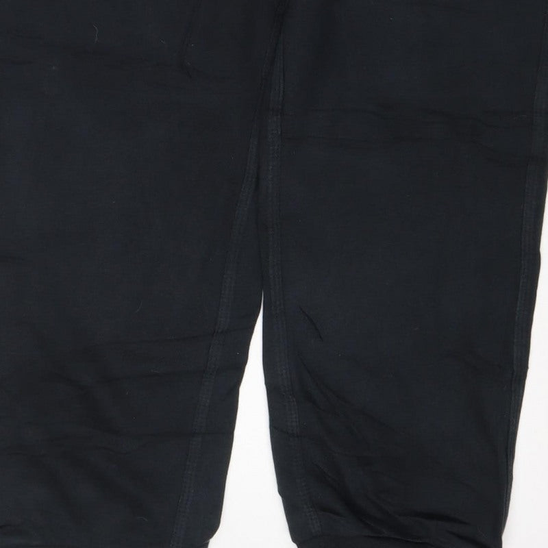 Nike Mens Black L Jogger Sweatpants Cotton Blend Gym Training