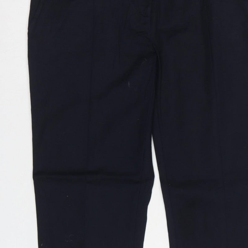 Oasis Women’s Navy Blue Size 14 Tailored Tapered Work Trousers
