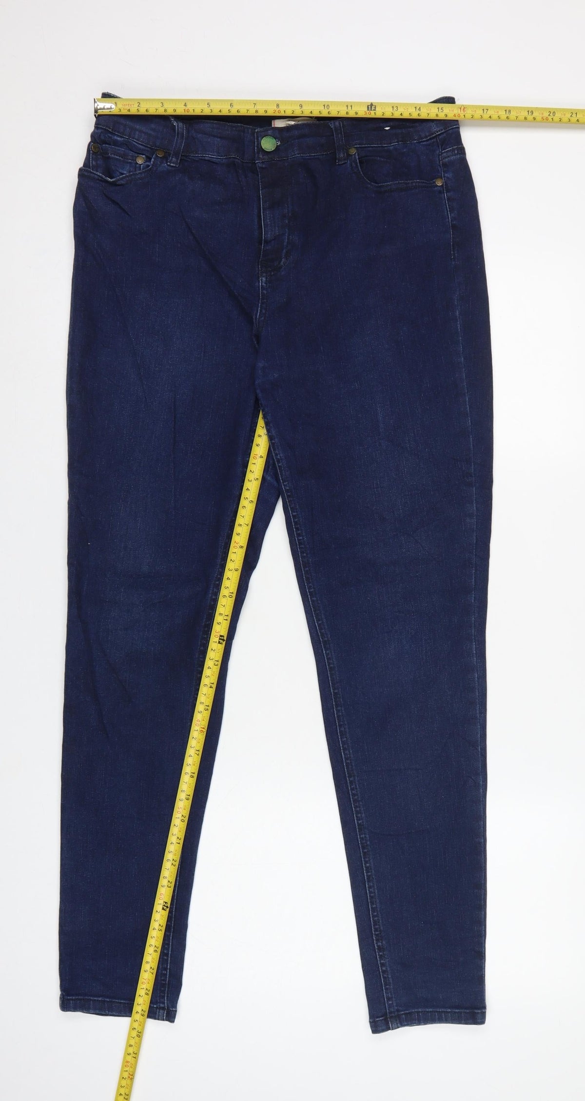 Joules Women’s Blue UK 14 Skinny Stretch Denim Jeans 5 Pocket
