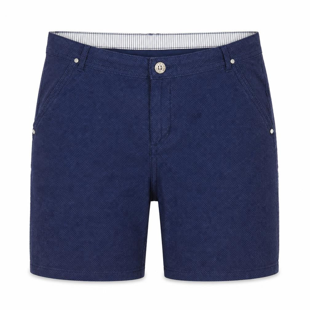 Marks & Spencer Per Una Women Blue UK 16 Bermuda Cotton Stretch Shorts