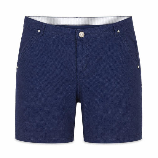 Marks & Spencer Per Una Women Blue UK 16 Bermuda Cotton Stretch Shorts