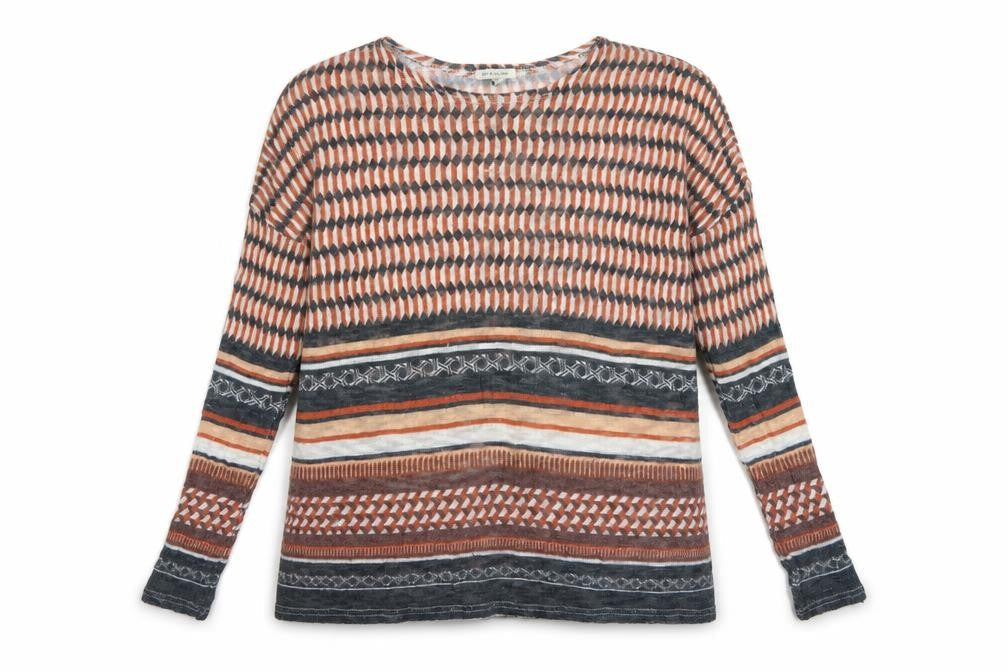River Island Women Multicoloured Size 6 Aztec Geometric Knit Jumper