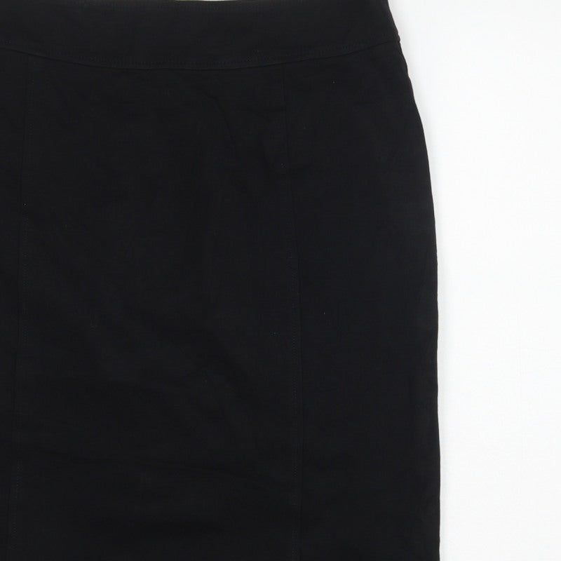 Pure Collection Women’s Black UK 14 Knee Length Pencil Skirt