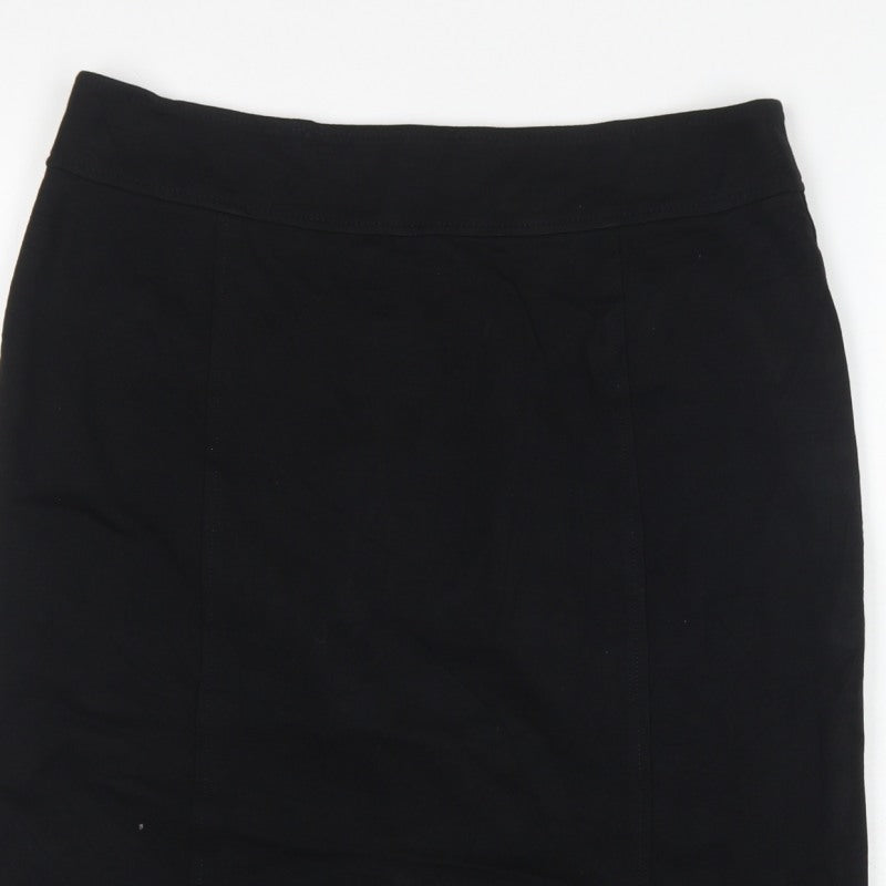 Pure Collection Women’s Black UK 14 Knee Length Pencil Skirt