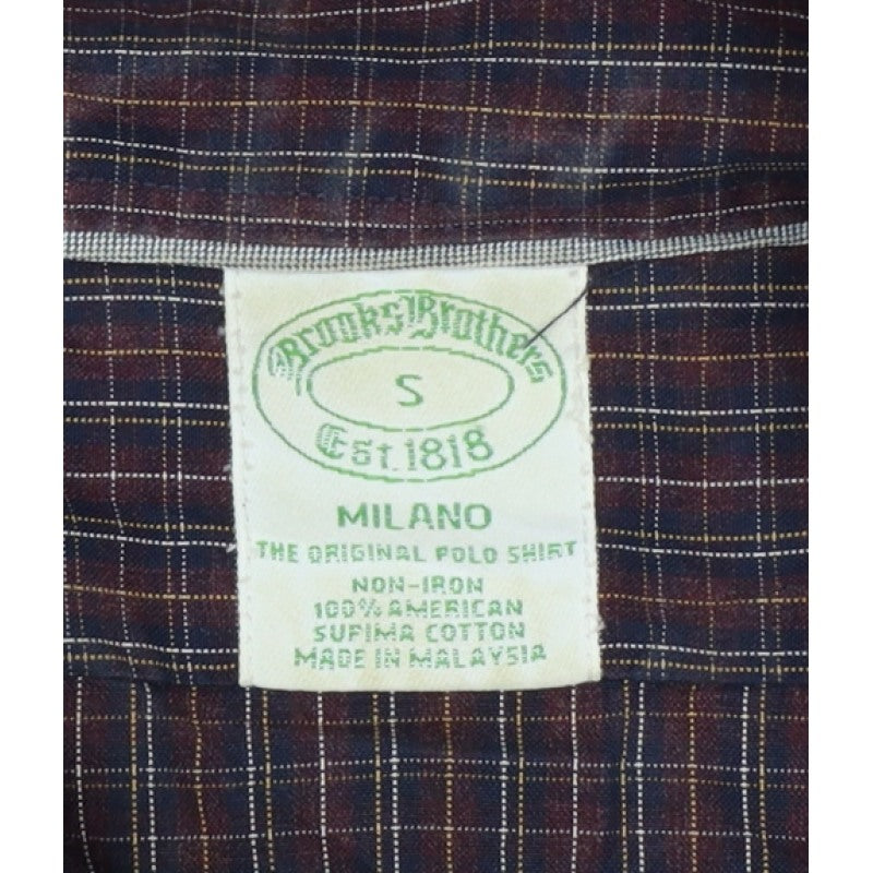 Brooks Brothers Men’s Multicoloured Check Slim S Milano Cotton Shirt