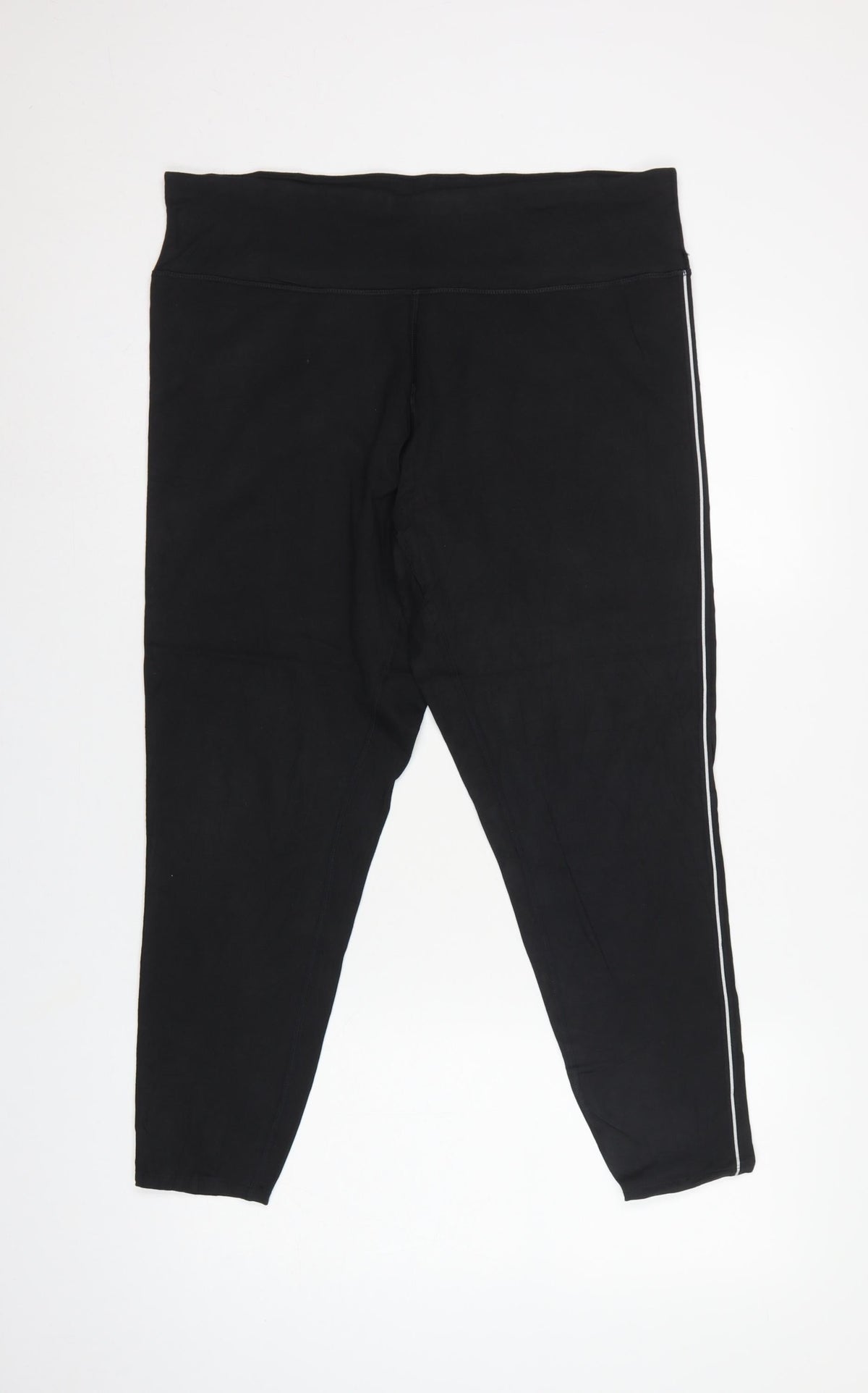 Marks and Spencer Women Black Size 20 Goodmove Side Stripe Leggings