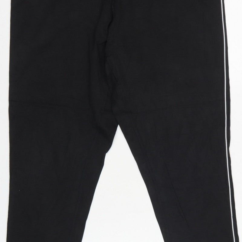 Marks and Spencer Women Black Size 20 Goodmove Side Stripe Leggings