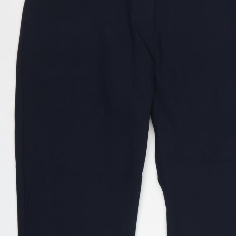 Marks and Spencer Women Dark Navy Size 20 Regular Tailored Trousers