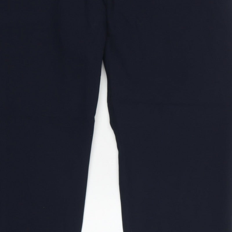 Marks and Spencer Women Dark Navy Size 20 Regular Tailored Trousers