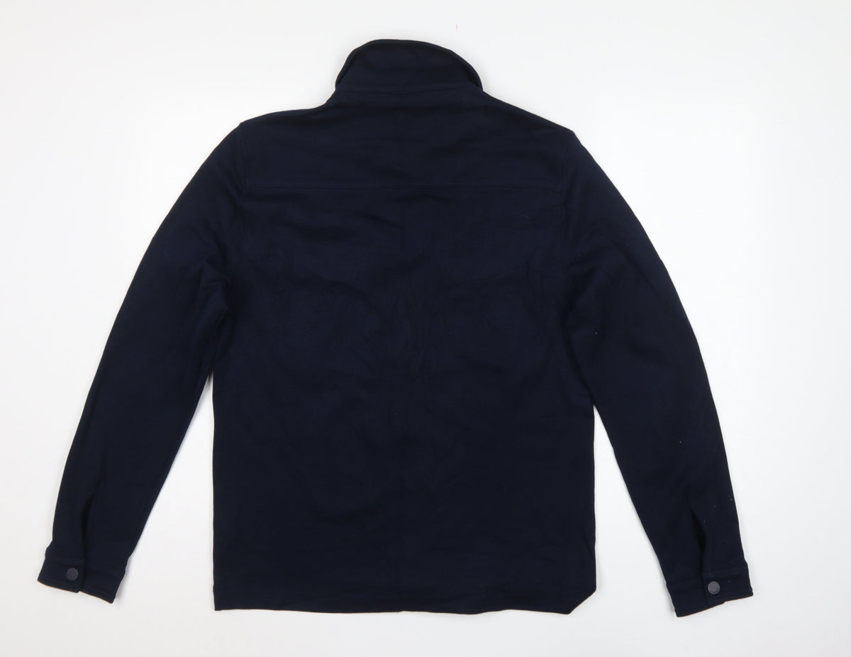 Autograph Men’s Blue S Utility Zip Cotton Stretch Twill Jacket