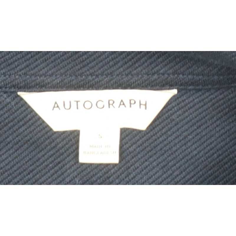 Autograph Men’s Blue S Utility Zip Cotton Stretch Twill Jacket