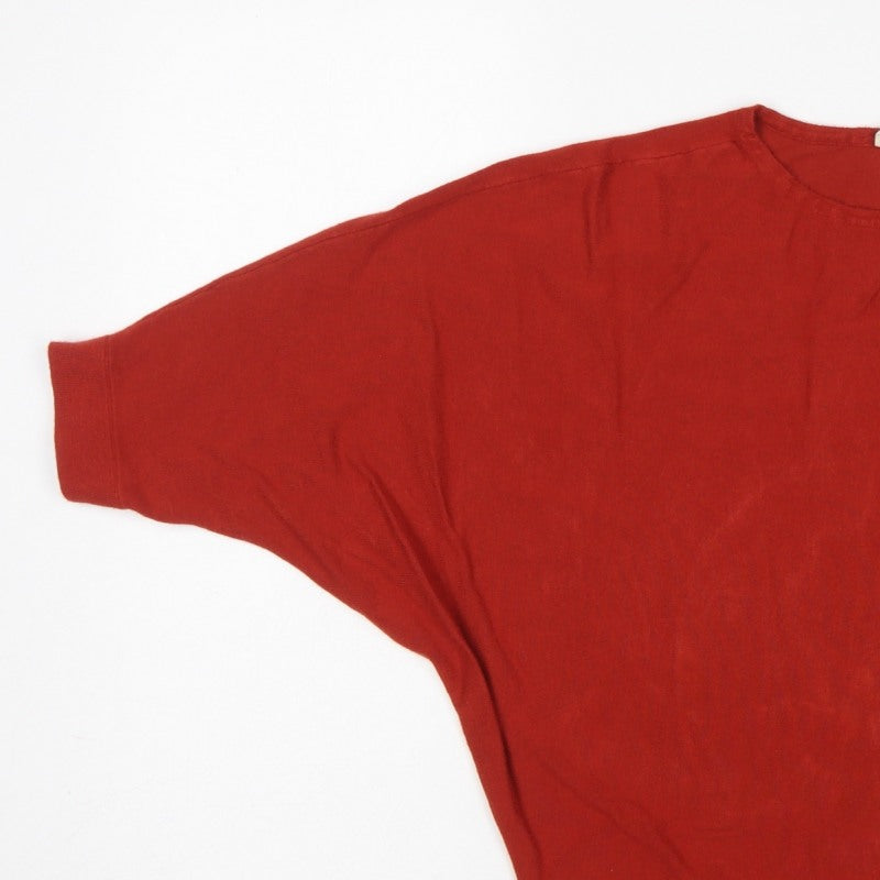 Phase Eight Women Red Size S Oversized Dolman Sleeve Knit T-Shirt