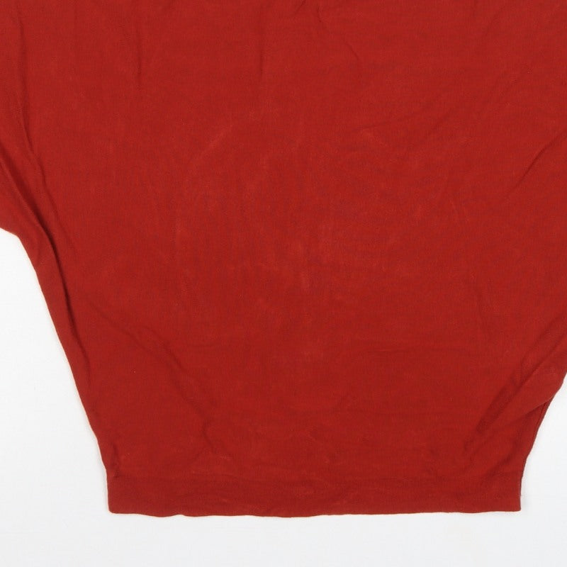 Phase Eight Women Red Size S Oversized Dolman Sleeve Knit T-Shirt