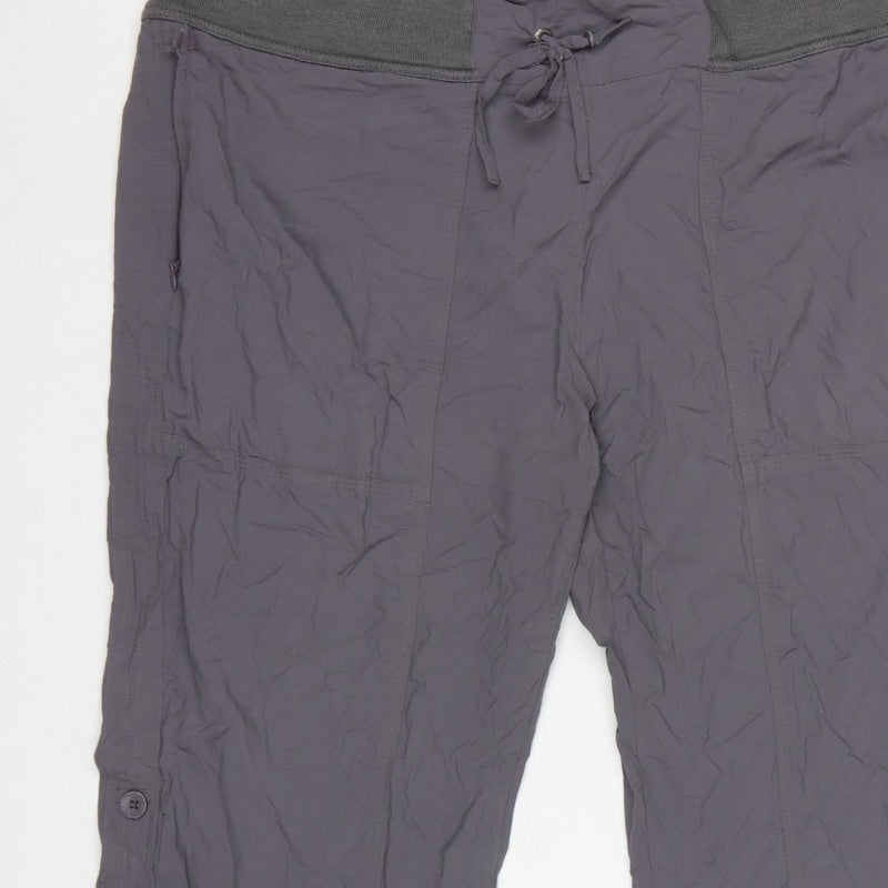TOG24 Women’s Grey 14/16 Bermuda Hiking Shorts Drawstring Nylon