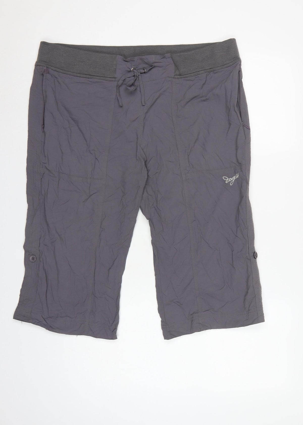 TOG24 Women’s Grey 14/16 Bermuda Hiking Shorts Drawstring Nylon