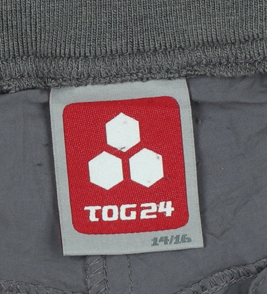 TOG24 Women’s Grey 14/16 Bermuda Hiking Shorts Drawstring Nylon