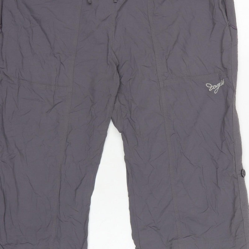 TOG24 Women’s Grey 14/16 Bermuda Hiking Shorts Drawstring Nylon