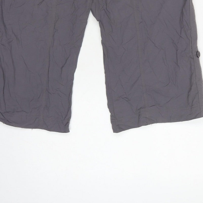 TOG24 Women’s Grey 14/16 Bermuda Hiking Shorts Drawstring Nylon