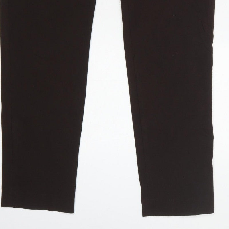 Lauren Vidal Women’s Black UK 14 Slim Skinny Stretch Trousers
