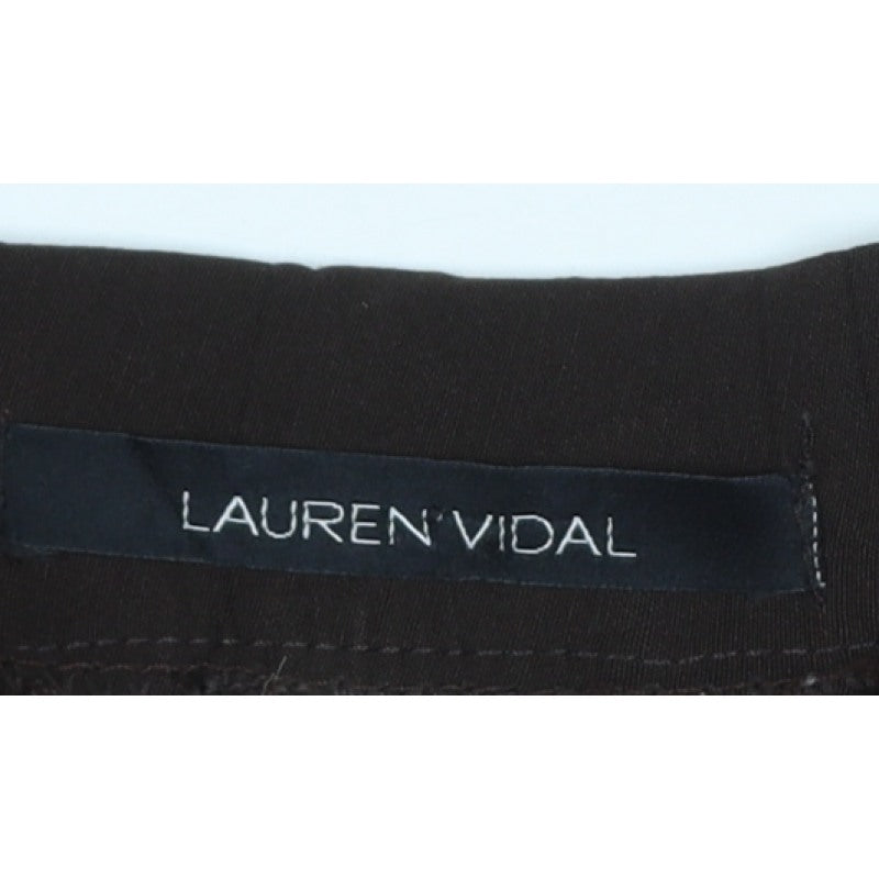 Lauren Vidal Women’s Black UK 14 Slim Skinny Stretch Trousers