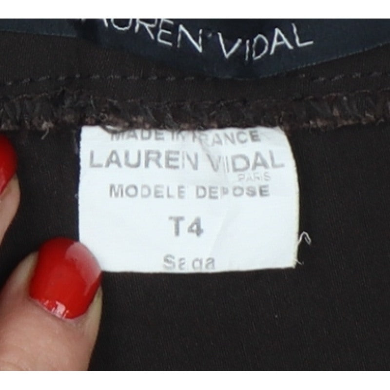 Lauren Vidal Women’s Black UK 14 Slim Skinny Stretch Trousers