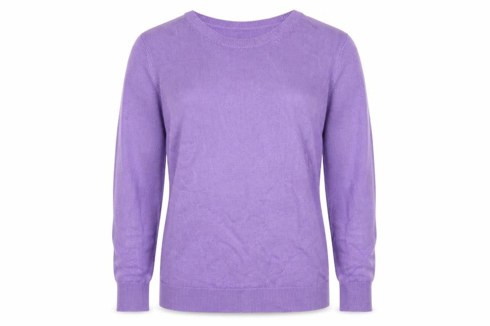 Marks and Spencer Women Purple UK 10 Crew Neck Knit Pullover Jumper