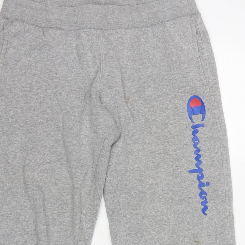 Champion Women’s Grey Logo Fleece Jogger Sweatpants Size L
