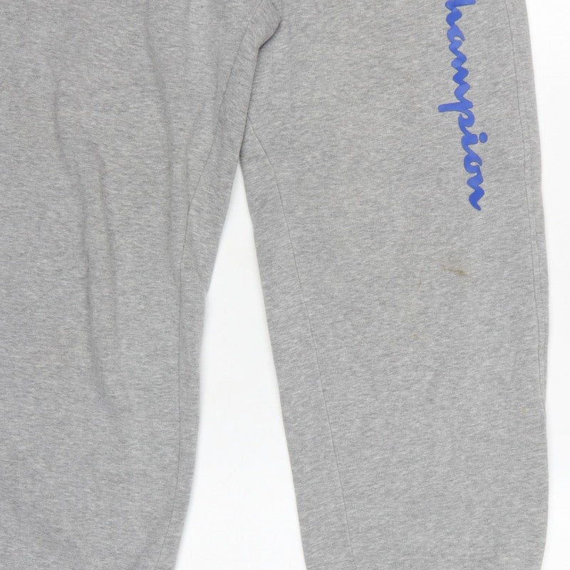Champion Women’s Grey Logo Fleece Jogger Sweatpants Size L