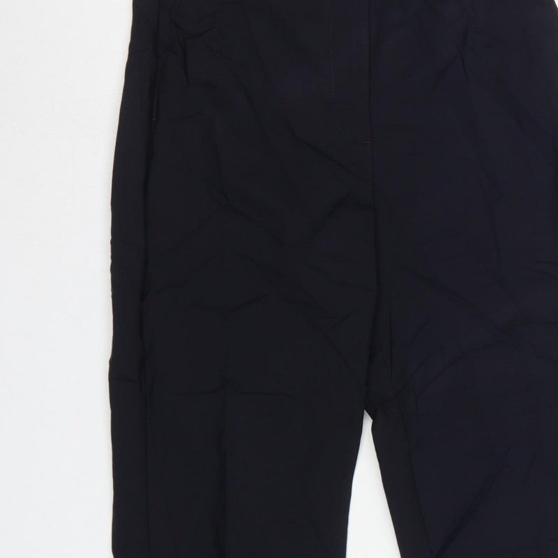 Marks & Spencer Women’s Navy Size 8 Short Straight Work Trousers