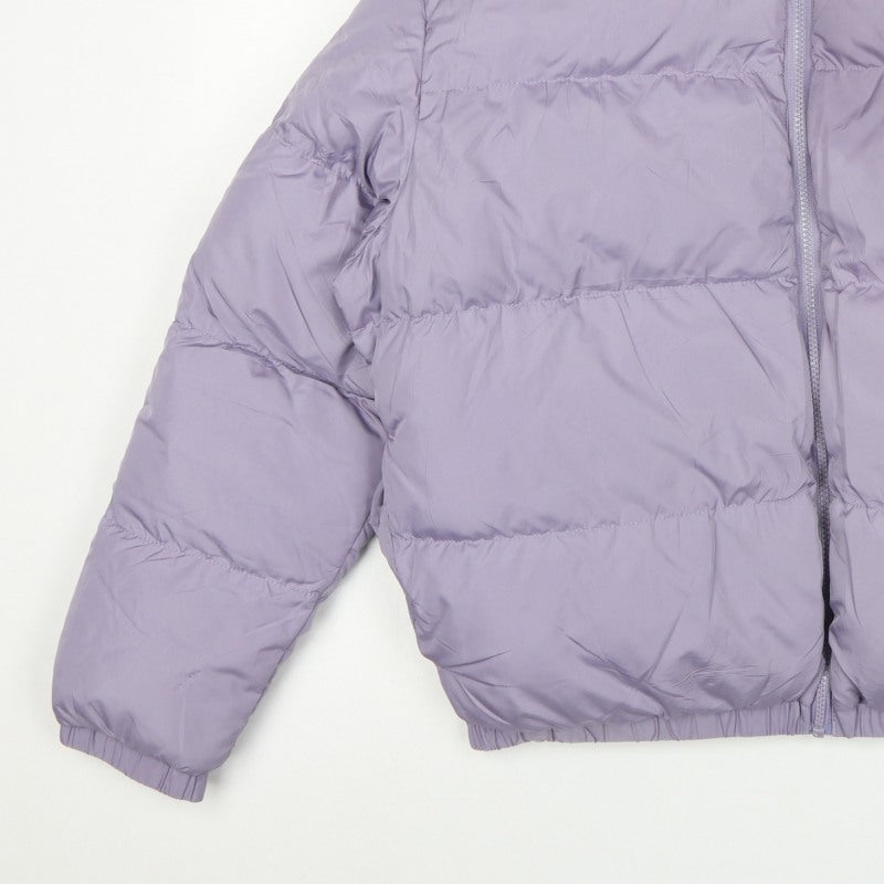 Threadbare Women Purple UK 12 Cropped Puffer Jacket Quilted