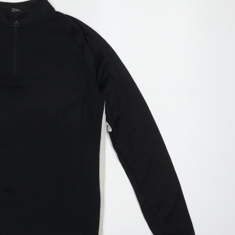 Nike Boys Black 10-11 Years Dri-FIT 1/4 Zip Training Sweatshirt