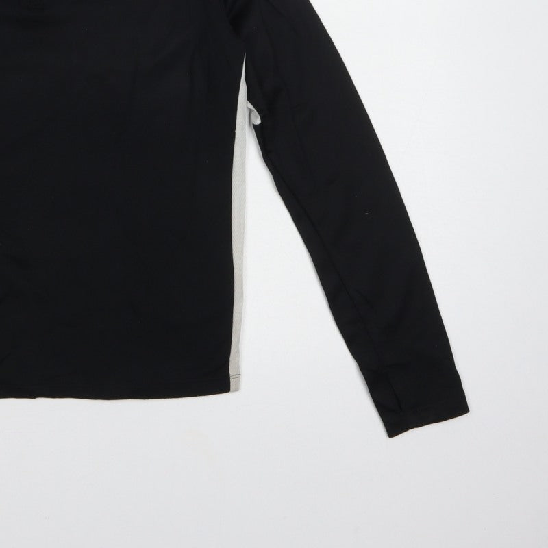 Nike Boys Black 10-11 Years Dri-FIT 1/4 Zip Training Sweatshirt