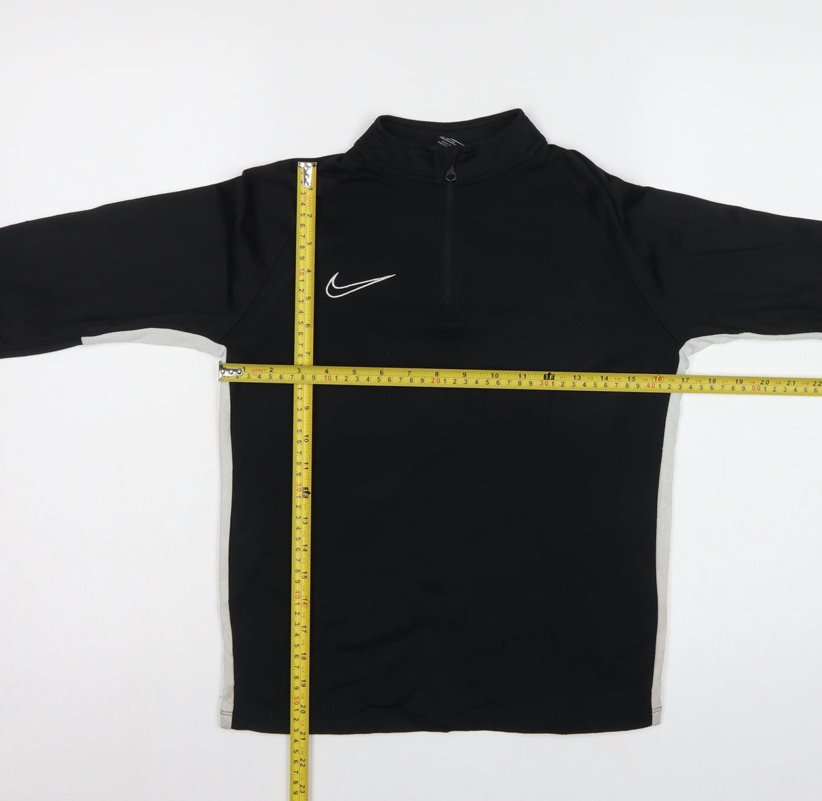 Nike Boys Black 10-11 Years Dri-FIT 1/4 Zip Training Sweatshirt