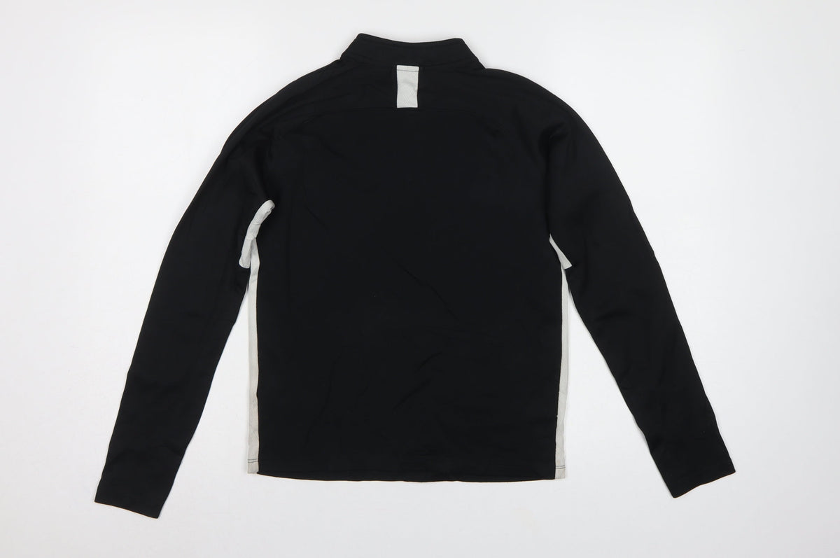 Nike Boys Black 10-11 Years Dri-FIT 1/4 Zip Training Sweatshirt