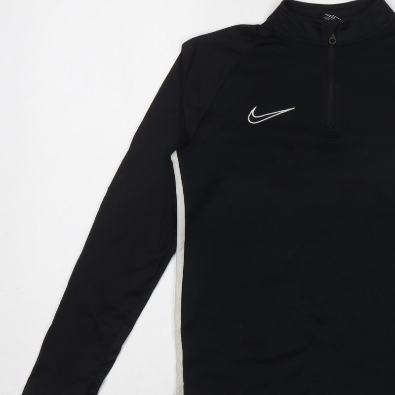 Nike Boys Black 10-11 Years Dri-FIT 1/4 Zip Training Sweatshirt