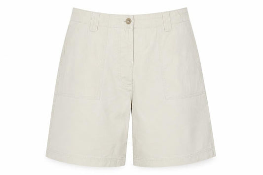 St Michael Marks & Spencer Women Beige UK 10 Cotton Bermuda Shorts