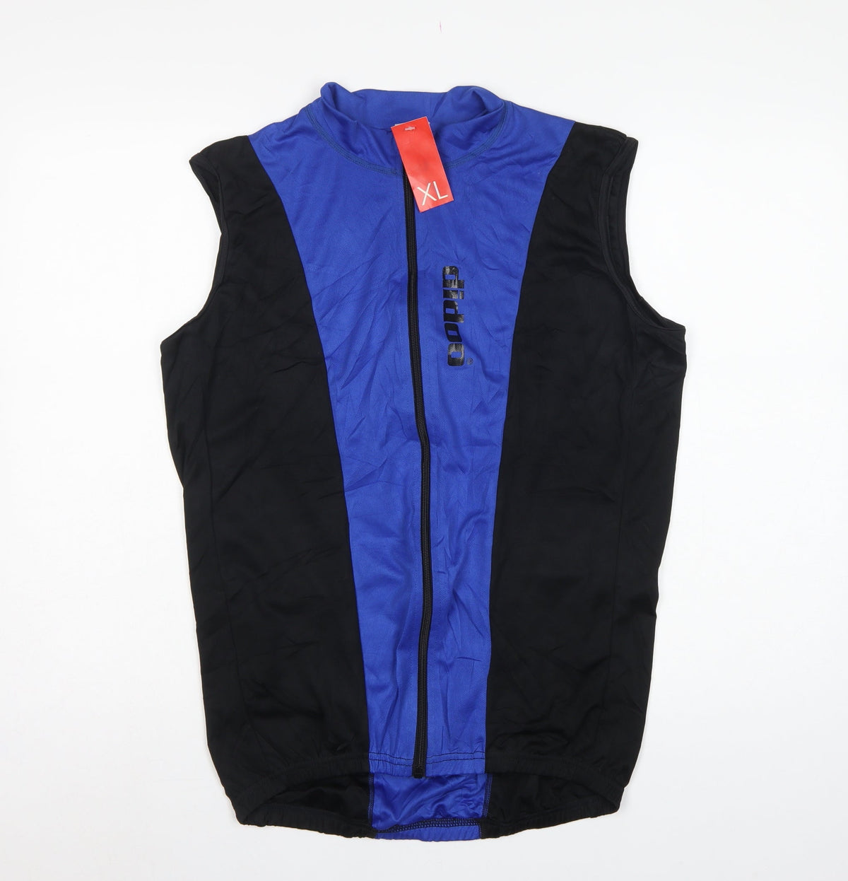 Didoo Men’s Blue Black XL Cycling Jersey Gilet Full Zip Reflective