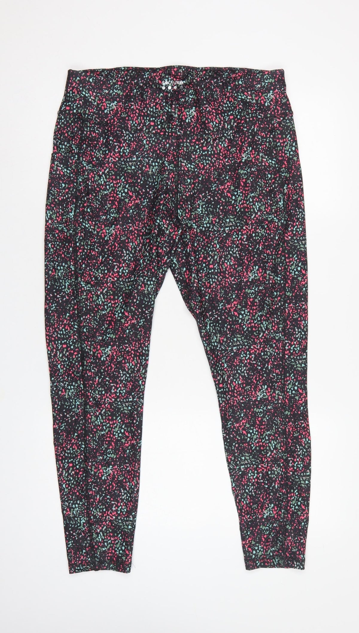 Souluxe Women’s Multicoloured Size 16 Athletic Gym Leggings with Pockets