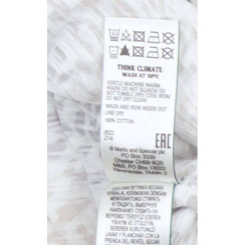 Marks and Spencer Women Beige Leopard Print Jersey Top Size 14