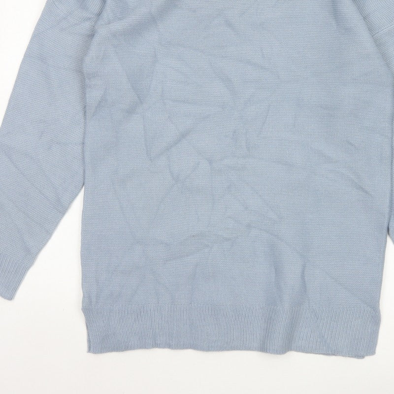 Damart Women’s Blue Acrylic Knit Crew Neck Pullover Jumper Size 14