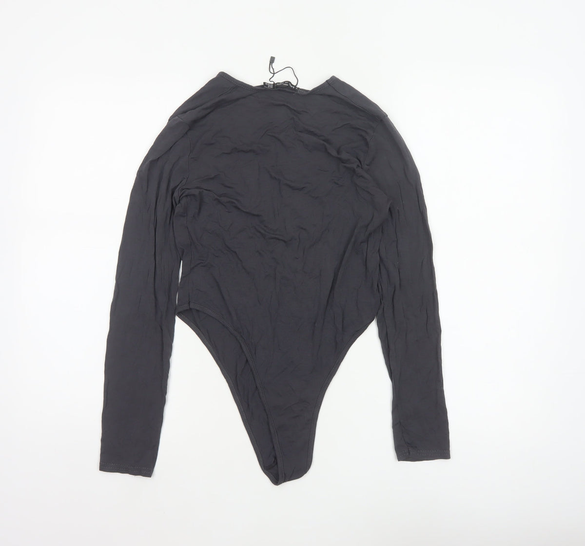 I Saw It First Women’s Black UK 12 Long Sleeve V-Neck Bodysuit