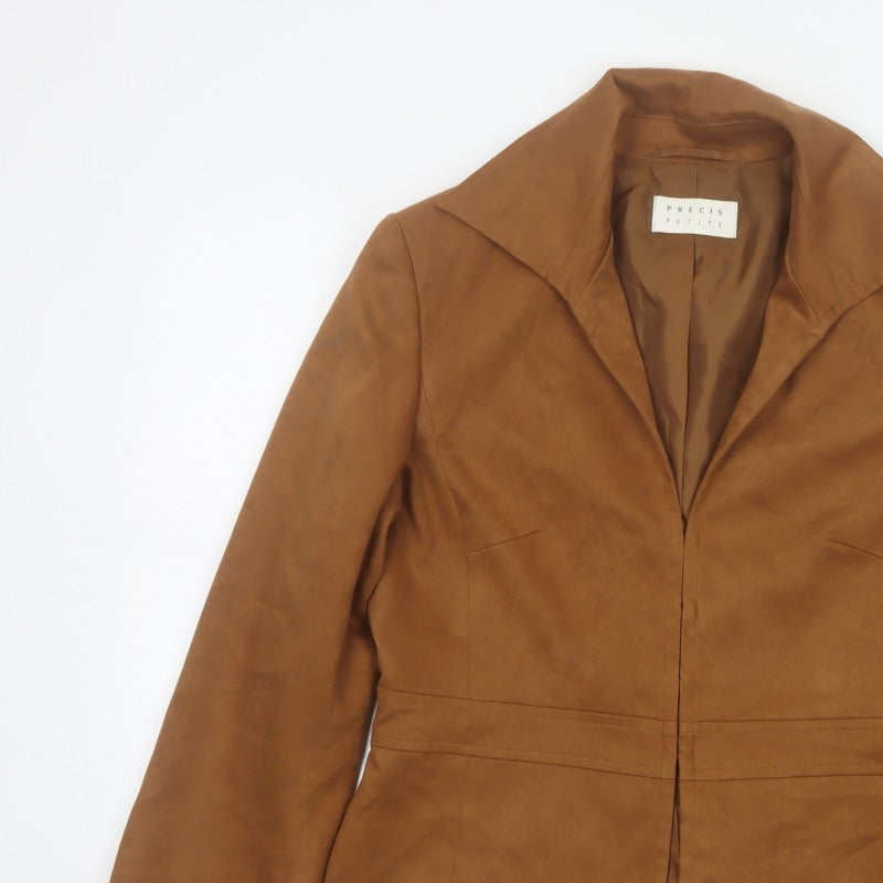 Precis Petite Women’s Brown UK 12 Tailored Single-Breasted Blazer